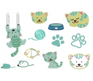 Stickserie Kitty Cat